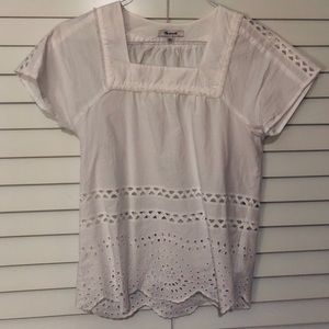 Madewell Angelic Eyelet Top